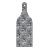 Natuur winterblauwvogel snijplank (Voorkant)