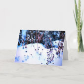 Natuur wintersneeuwblazen Bomen Kaart (Voorkant)