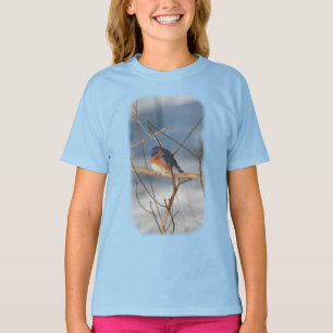 Natuur wintervogel t-shirt