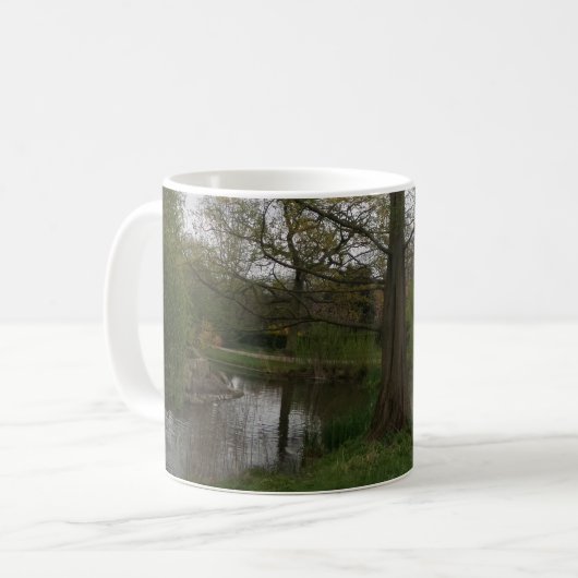 Natuur witte koffie Mok (Voorkant links)
