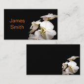 natuur witte orchideeën bloemfotografie visitekaartje (Voorkant / Achterkant)