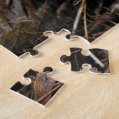 Natuur witte wilde paddenstoel legpuzzel (Zijkant)