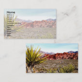 Natuur woestijnlandschap visitekaartje (Voorkant / Achterkant)
