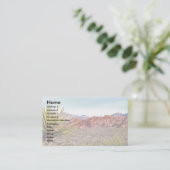 Natuur woestijnlandschap visitekaartje (Staand voorkant)