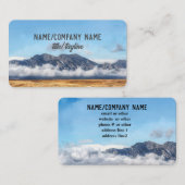 natuur wolken op foto van het berglandschap visitekaartje (Voorkant / Achterkant)