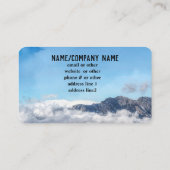 natuur wolken op foto van het berglandschap visitekaartje (Achterkant)