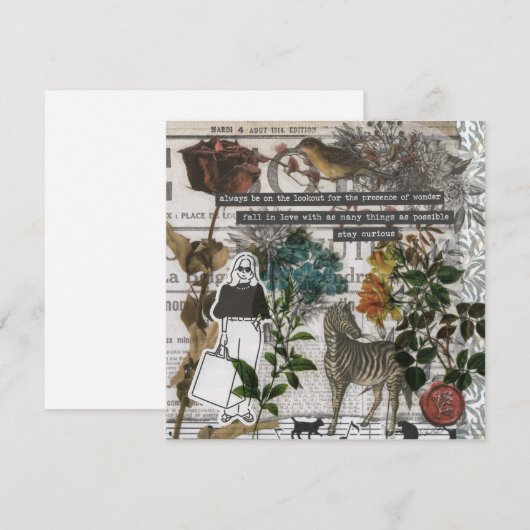 Natuur Wonder Flat Wenskaart (Voorkant / Achterkant)