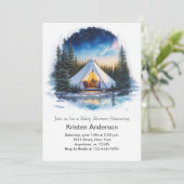 Natuur Wonderland Adventure Baby shower Kaart (Staand voorkant)