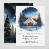 Natuur Wonderland Adventure Baby shower Kaart (Voorkant / Achterkant)