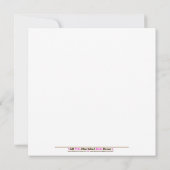 Natuur Woodland 5x5 Baby shower Uitnodiging (Achterkant)