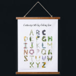 Natuur Woodland Alphabet Hanging Tap Hangend Wandkleed<br><div class="desc">Het fonetische botanische alfabet staat u toe om de titel aan te passen door te klikken. Etiket met de naam van uw kind,  of een leuk citaat over exploratie. "Natuur Alphabet" "Verken de wereld Emily" Laat je creativiteit dit mooie keepslag afmaken.</div>