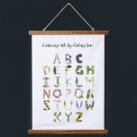 Natuur Woodland Alphabet Hanging Tap Hangend Wandkleed<br><div class="desc">Het fonetische botanische alfabet staat u toe om de titel aan te passen door te klikken. Etiket met de naam van uw kind, of een leuk citaat over exploratie. "Natuur Alphabet" "Verken de wereld Emily" Laat je creativiteit dit mooie keepslag afmaken.</div>