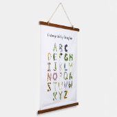  Natuur Woodland Alphabet Hanging Tap Hangend Wandkleed (Gebogen)