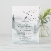 Natuur woud en vogelweddenschap kaart (Staand voorkant)