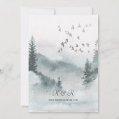 Natuur woud en vogelweddenschap kaart (Achterkant)