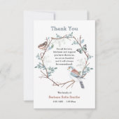 Natuur Wreath Bereavement - Hartelijk dank - Kaart (Voorkant)