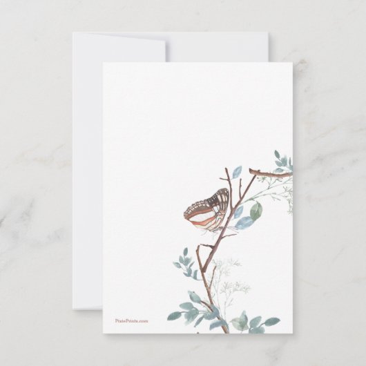 Natuur Wreath Bereavement - Hartelijk dank - Kaart (Achterkant)