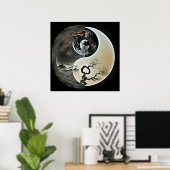 Natuur Yin en Yang Poster (Thuiskantoor)