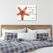 Natuur Zeester afdrukken met Lao Tzu Quote (Insitu (Slaapkamer))