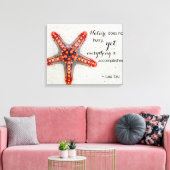 Natuur Zeester afdrukken met Lao Tzu Quote (Insitu (Woonkamer))