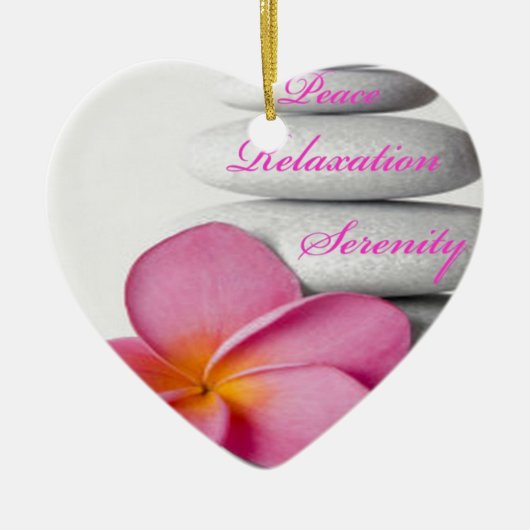 Natuur Zen Spa Keramisch Ornament (Voorkant)