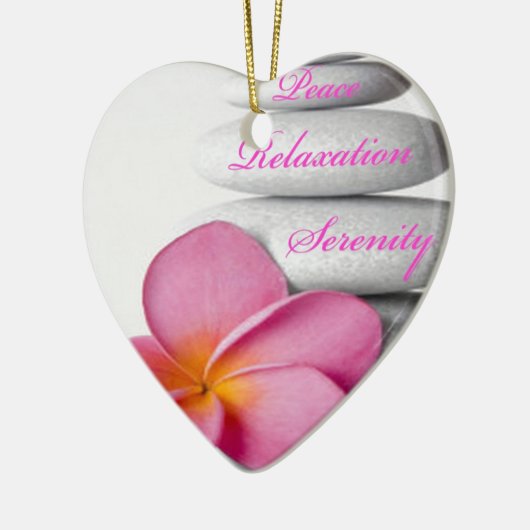 Natuur Zen Spa Keramisch Ornament (Links)