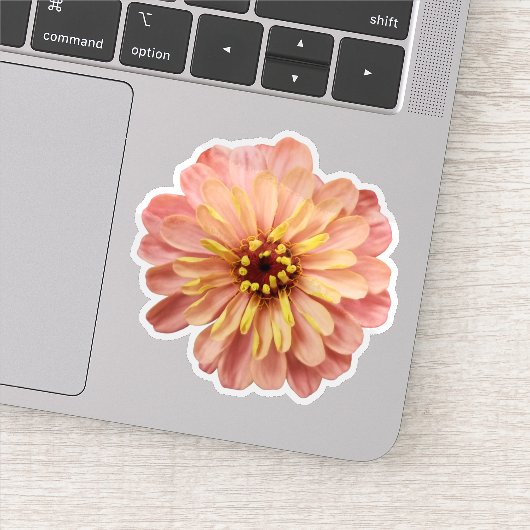 Natuur Zinnia Floral Flower Sticker (Detail)