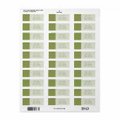Natuur zoekt adreslabel terug etiket (Full Sheet)