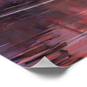 Natuur Zonsondergang Roze Flamingo  Poster (Hoek)