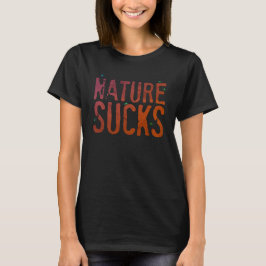 Natuur zuigt t-shirt