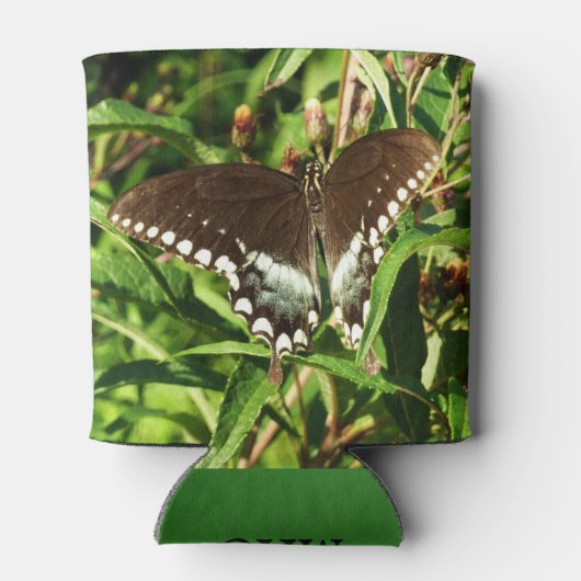 Natuur zwarte zweetstaafvlinder Fotografie Blikjeskoeler (Achterkant)