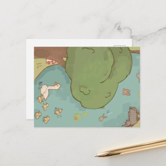 Natuuransichtkaart Briefkaart (Voorkant / Achterkant in situ)