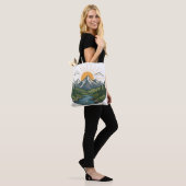 Natuuravontuur Buitenontwerp Tote Bag (Op model)