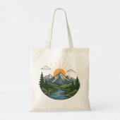 Natuuravontuur Buitenontwerp Tote Bag (Achterkant)