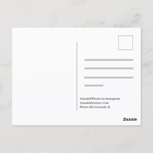 Natuurbeelden op ansichtkaarten briefkaart (Achterkant)