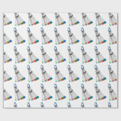 Natuurbeschermingsmiddelen voor bergbeklimmers cadeaupapier (Vlak)