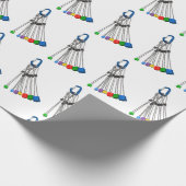 Natuurbeschermingsmiddelen voor bergbeklimmers cadeaupapier (Hoek)