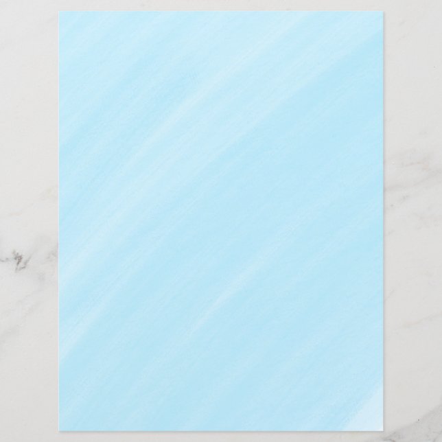 Natuurblauw Waterverf-scrapboogpapier (Voorkant)