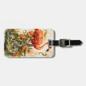 natuurbloem flamingo's paradijs bagagelabel (Voorkant horizontaal)