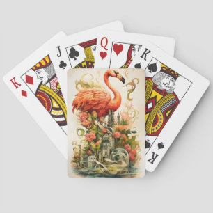 natuurbloem flamingo's paradijs pokerkaarten