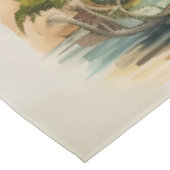  natuurbloem flamingo's paradijs tafelkleed (Gekanteld)