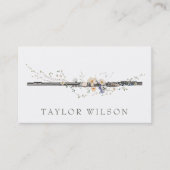 natuurbloemen ontwerpen fluitleraar visitekaartje (Voorkant)