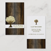 Natuurbos Gouden Boom Hout Verzorging Landschap Gr Visitekaartje (Voorkant / Achterkant)