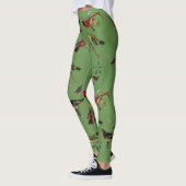 Natuurbos thema vogels patroon leggings (Links)