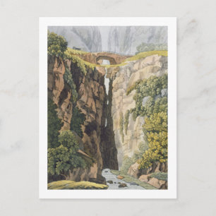 Natuurbrug, Valle d'Icononzo (kleurenlitho) Briefkaart