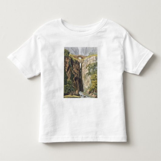 Natuurbrug, Valle d'Icononzo (kleurenlitho) Kinder Shirts (Voorkant)
