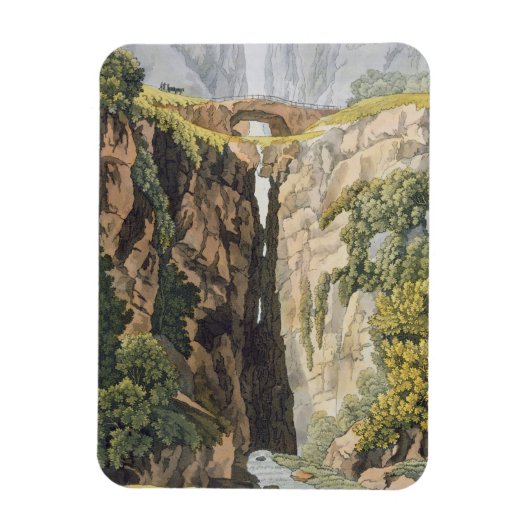 Natuurbrug, Valle d'Icononzo (kleurenlitho) Magneet (Verticaal)