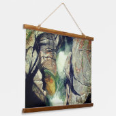 Natuurbruggen met Natuur van water Hangend Wandkleed (Gebogen)