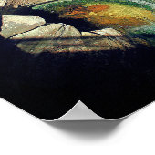 Natuurbruggen met Natuur van water Poster (Hoek)