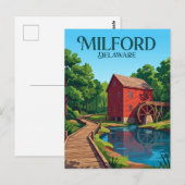 Natuurcentrum Abbott's Mill USA Briefkaart (Voorkant / Achterkant)